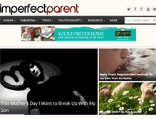 Tablet Screenshot of imperfectparent.com